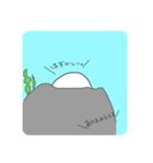 ゆるいシロイルカ（個別スタンプ：16）