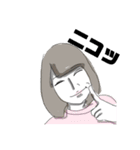喜怒哀楽女スタンプ（個別スタンプ：11）