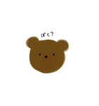 ゆるくまといぬ（個別スタンプ：3）