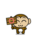 Fan Fan monkey animation 4（個別スタンプ：11）