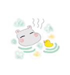 やさしいカバさんの手描きスタンプ2（個別スタンプ：16）