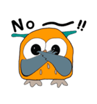 フクロウのメッセージ（個別スタンプ：35）