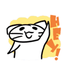 flat cat's daily life 英語版（個別スタンプ：1）