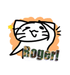 flat cat's daily life 英語版（個別スタンプ：6）