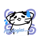 flat cat's daily life 英語版（個別スタンプ：8）