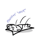 flat cat's daily life 英語版（個別スタンプ：20）