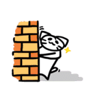 flat cat's daily life 英語版（個別スタンプ：24）
