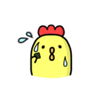 にわとりになりかけのひよこ（個別スタンプ：3）