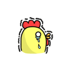 にわとりになりかけのひよこ（個別スタンプ：16）