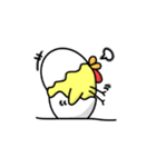 にわとりになりかけのひよこ（個別スタンプ：18）