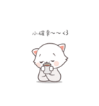かわいいスタンプ 予防キャット (JP/EN/ID)（個別スタンプ：5）