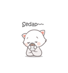 かわいいスタンプ 予防キャット (JP/EN/ID)（個別スタンプ：21）