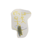 ボウ人間 アイラブユー（個別スタンプ：3）