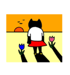 くろねこちゃん 春先からオススメ版（個別スタンプ：40）