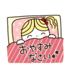 楽に使える日常スタンプ【9】毎日あいさつ✿（個別スタンプ：38）