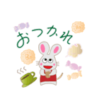 エプロンネズミのあいさつ（個別スタンプ：7）