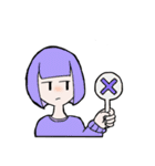 ツートンガール（個別スタンプ：4）