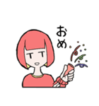 ツートンガール（個別スタンプ：26）