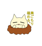 巣籠もりねこ（個別スタンプ：3）