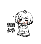 しろいあるぱかくんスタンプ（個別スタンプ：6）