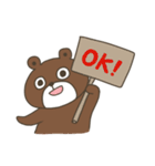 くまさんと仲間たちの日常（個別スタンプ：4）