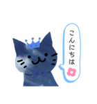 空色の猫。（個別スタンプ：3）