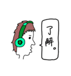 日常横顔スタンプ（個別スタンプ：3）