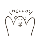 可愛すぎる！しろくまドンドンちゃん（個別スタンプ：1）
