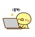 新入生のひよこ（個別スタンプ：21）