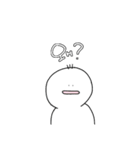 3本髪のしろいやつ（個別スタンプ：4）