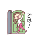 女の子がいっぱい！【あいさつ言葉】（個別スタンプ：38）