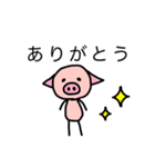 二足歩行のぶた（個別スタンプ：3）