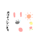 顔でかうさぎ（個別スタンプ：3）