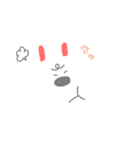 顔でかうさぎ（個別スタンプ：7）