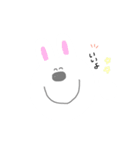 顔でかうさぎ（個別スタンプ：8）