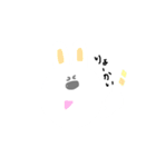 顔でかうさぎ（個別スタンプ：12）