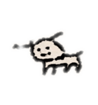 ひとりぼっちのひつじいぬ（個別スタンプ：1）