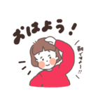 おれんじほっぺたガール（個別スタンプ：5）