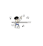 残りさんぼんのけ -1-（個別スタンプ：12）