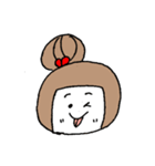 お絵描きお団子ガール（個別スタンプ：2）