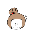 お絵描きお団子ガール（個別スタンプ：5）