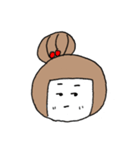 お絵描きお団子ガール（個別スタンプ：6）