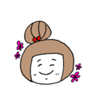 お絵描きお団子ガール（個別スタンプ：7）