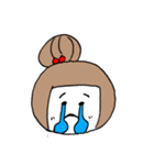 お絵描きお団子ガール（個別スタンプ：8）