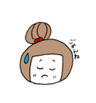 お絵描きお団子ガール（個別スタンプ：9）