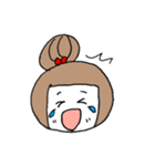 お絵描きお団子ガール（個別スタンプ：10）
