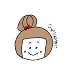お絵描きお団子ガール（個別スタンプ：11）