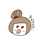 お絵描きお団子ガール（個別スタンプ：12）