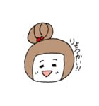 お絵描きお団子ガール（個別スタンプ：14）