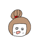 お絵描きお団子ガール（個別スタンプ：15）